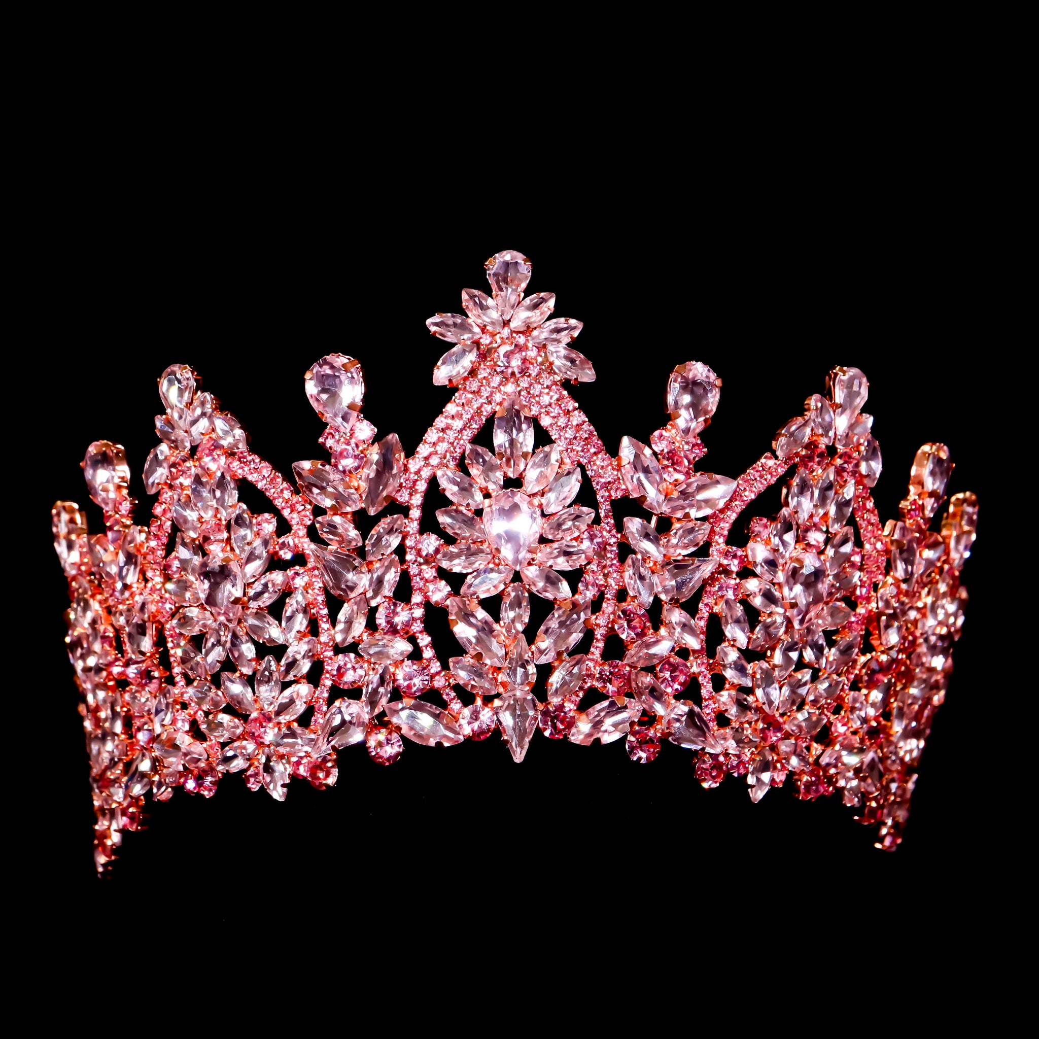 ROSE GOLD QUINCEANERA CROWNS