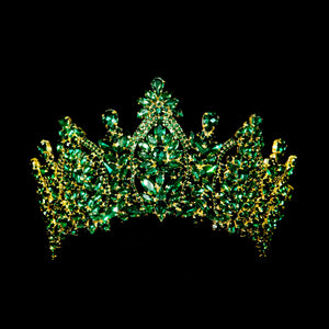 EMERALD GREEN QUINCEANERA CROWNS