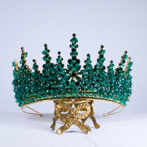 EMERALD GREEN QUINCEANERA CROWN - SUNFLOWER